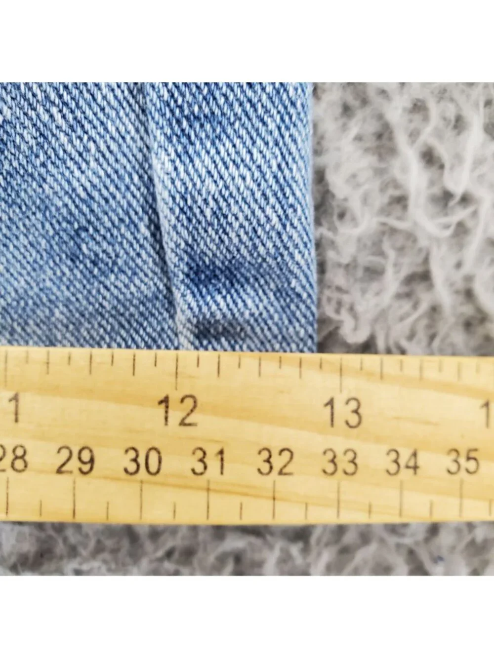 Time And Tru Shorts Womens Size 14 Blue High Rise Distressed Denim Cotton Casual